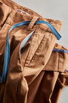 Buckle Back Trouser - Tobacco Brown