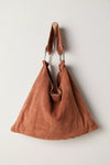 Bobbi Slouch Suede Tote - Saddle