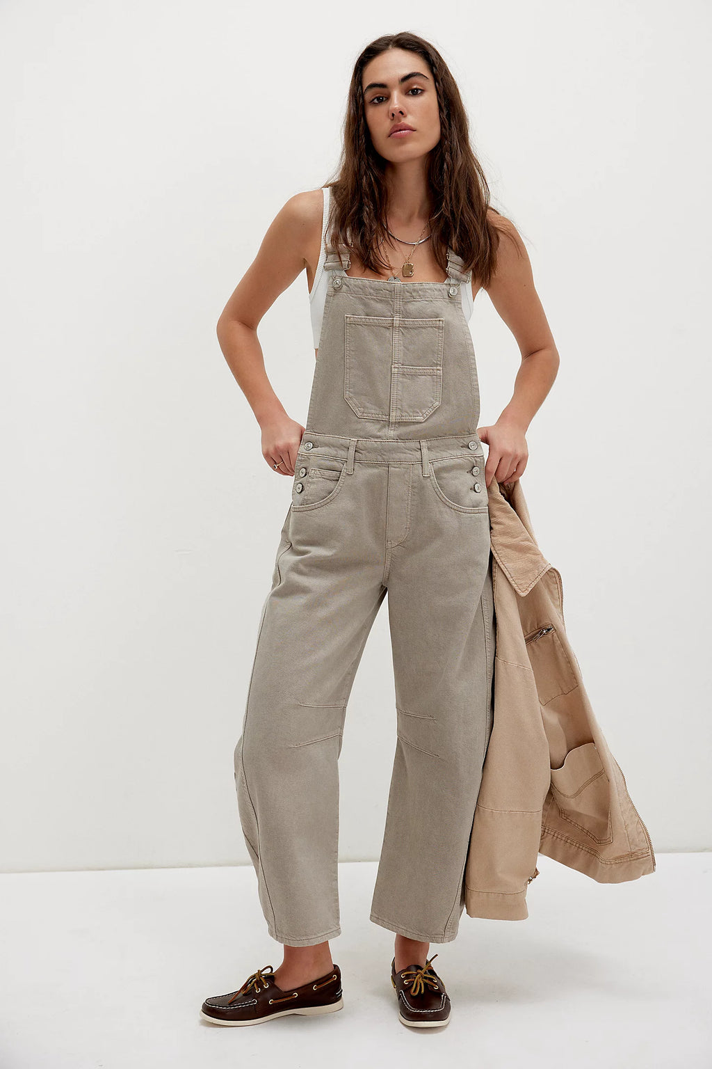 Good Luck Barrel Overalls - Cobblestone