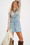 Edie Denim Skirtall-Apple Blues