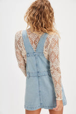 Edie Denim Skirtall-Apple Blues