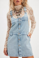 Edie Denim Skirtall-Apple Blues