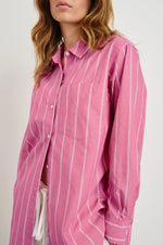 Elsa Button Up-Hibiscus
