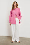 Elsa Button Up-Hibiscus