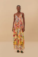 Garden Terrace Pink Maxi Dress