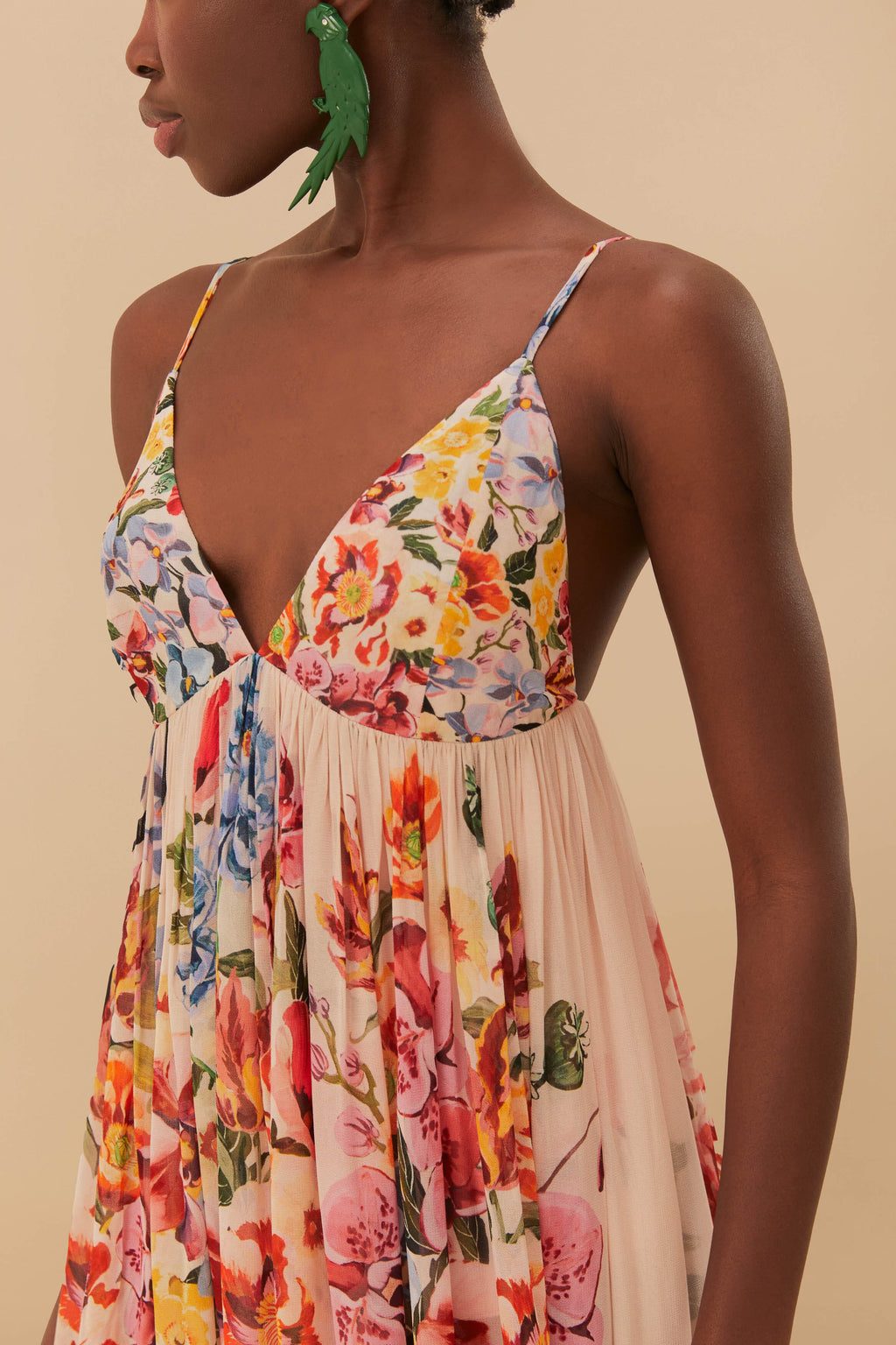 Garden Terrace Pink Maxi Dress