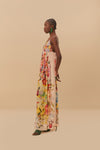 Garden Terrace Pink Maxi Dress