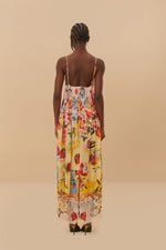Garden Terrace Pink Maxi Dress