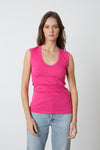 Estina Gauzy Whisper Classic Tank - Bloom