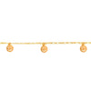 Happy Face Dangling Anklet - 18kGF