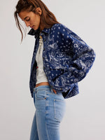 Bandana Jaquard Shirt Jacket