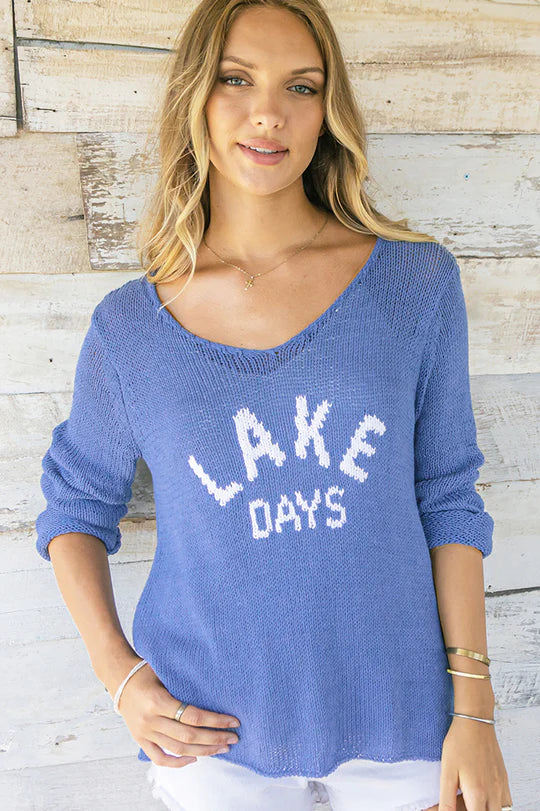 Lake Days V Neck Sweater