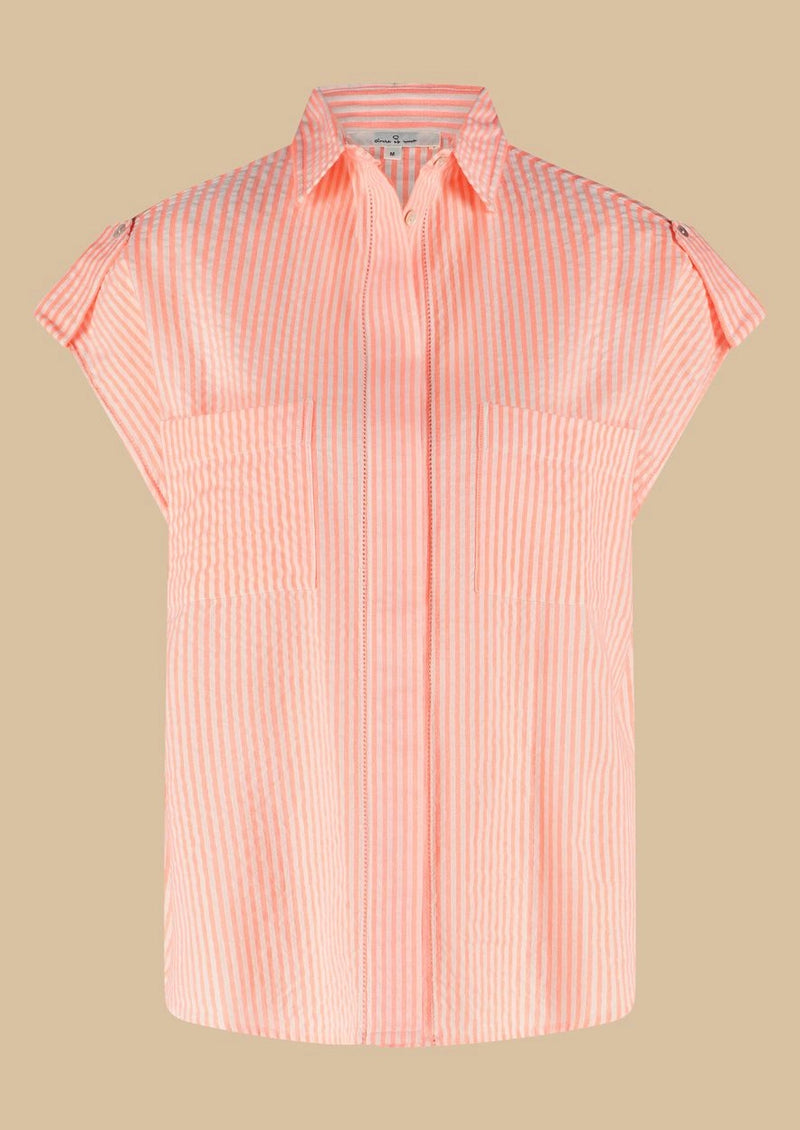Lana Blouse-Papaya Punch