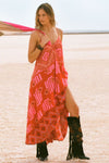 Libertine Strappy Maxi Dress-Cayenne