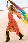 Libertine Strappy Maxi Dress-Cayenne