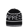 Apres Hat - Black / Raccoon Natural XL Pom