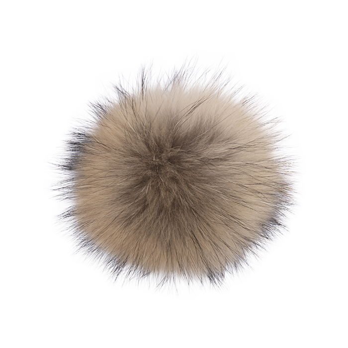 Apres Hat - Black / Raccoon Natural XL Pom