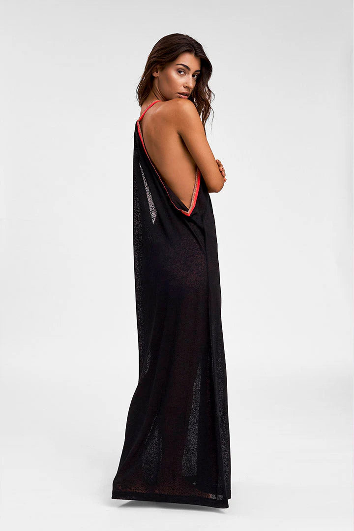 Standard Inca Sundress - Black/Red