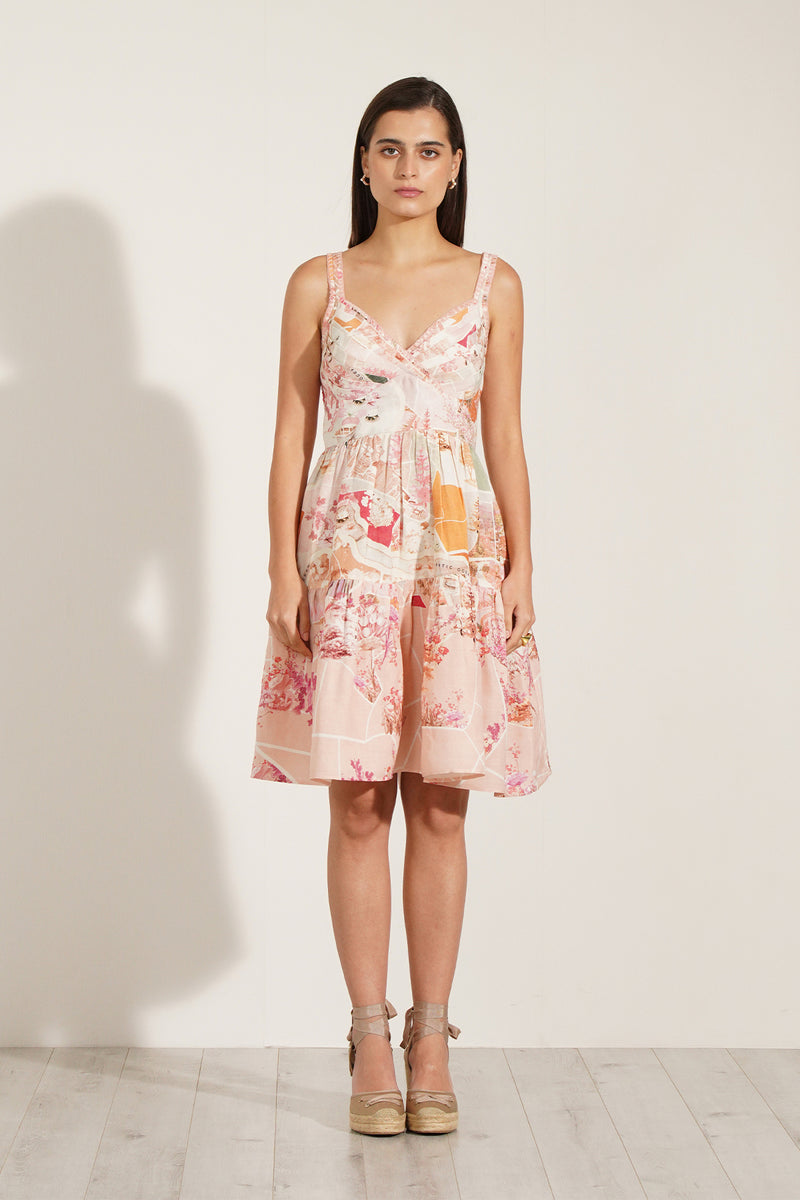 Rose Globe Pleated Mini