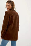 Paper Cut Vegan Suede Blazer