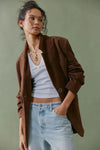Paper Cut Vegan Suede Blazer
