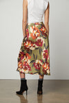 Kaia Printed Satin Skirt