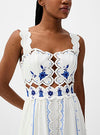 Cross Stitch Richelieu Sunflower Midi Dress