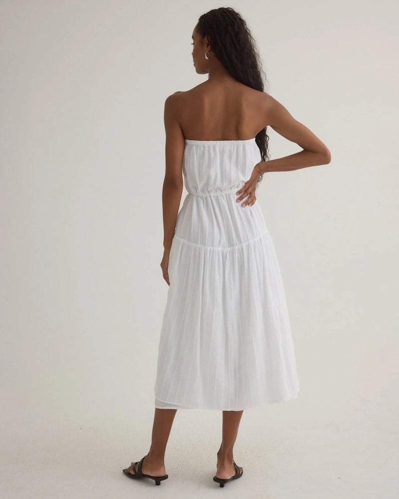 Ruffle Hem Midi Dress