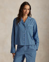 Long Sleeve Poplin Pajama Set