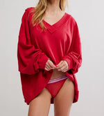Staycation Lounge Pant-Deep Cherry