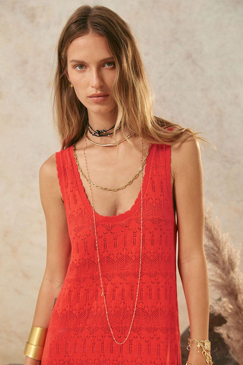 Siesta Maxi Dress-Chilli