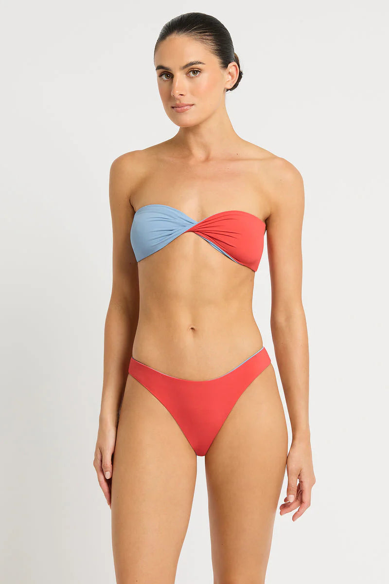 Ida Bandeau-Blue/Clay