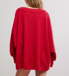 Staycation Pullover-Deep Cherry