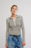 Lake Henley Stripe-Tea Combo