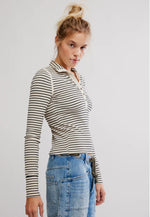 Lake Henley Stripe-Tea Combo