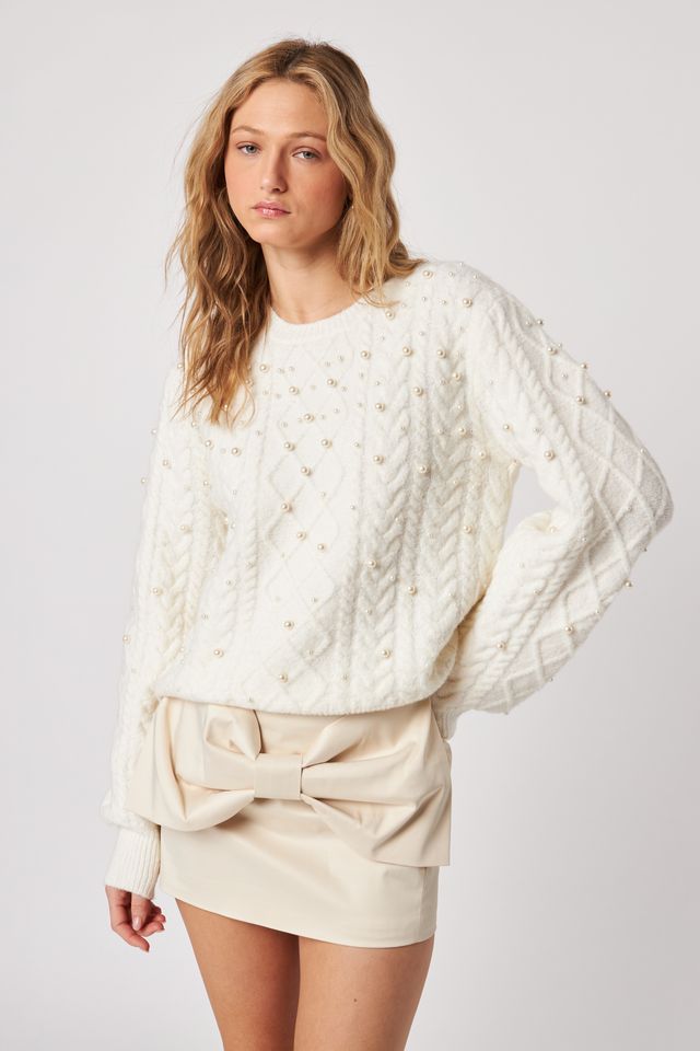 Lux Sweater - Pearly Cable