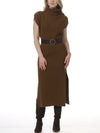Marigold Sweater Dress - Dark Saddle