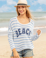 Striped Crew - Beach