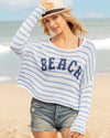 Striped Crew - Beach