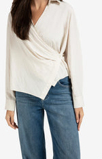 Fitted Wrap Blouse