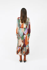 Cherin Geometric Colourblock Dress