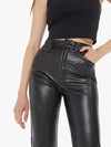 High Waist Rider Ankle Faux Leather Pant