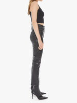 High Waist Rider Ankle Faux Leather Pant