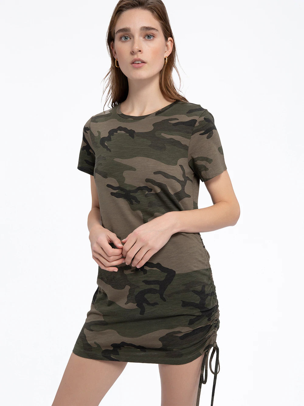 Army print t shirt dress shop