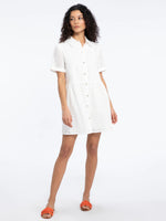 Heirloom Shirt Dress - White