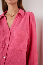 Lauren Shirt - Hibiscus