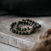 African Turquoise and Lava Bracelet