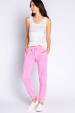Button Up Babe Stripe Tank