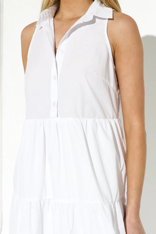 Kimbra Dress-White