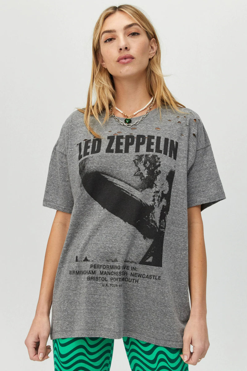Led Zeppelin Blimp 1969 Merch Tee